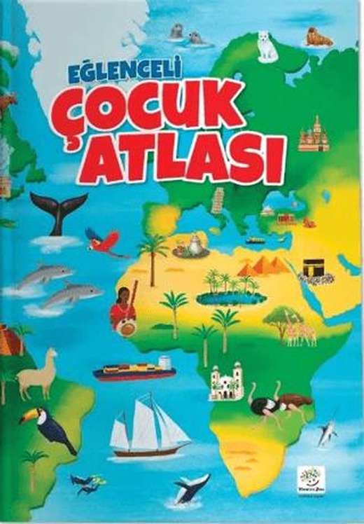 Eğlenceli Çocuk Atlası (Dev Boy, Karton Kapak, Renkli, Eğlenceli, Eğitici)