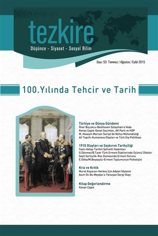 Tezkire Dergisi Sayı: 53 Temmuz-Ağustos-Eylül 2015 | Tezkire Dergisi (Ciltsiz) - Resim 1