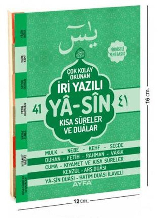 140 İri Yazılı Arapça Yasin - Çanta Boy | Ayfa Basın Yayın (Ciltsiz)