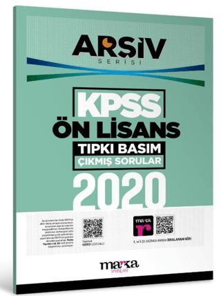 2020 KPSS Ön Lisans Arşiv Serisi Tıpkı Basım Çıkmış Sorular