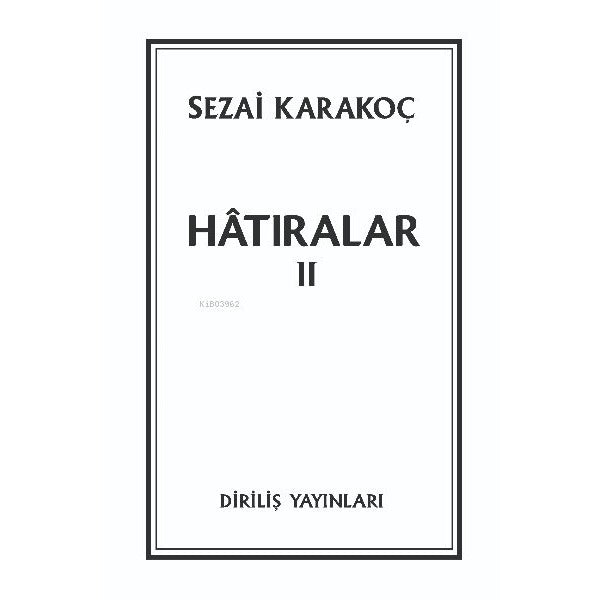 Hatıralar II