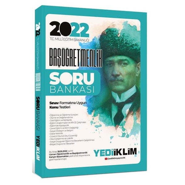 2022 MEB Başöğretmenlik Soru Bankası | Yediiklim Yayınları (Ciltsiz)