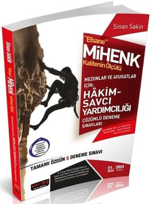 Efsane MİHENK Hakim Savcı Yardımcılığı 5 Deneme Kasım 2024 | Savaş Yayınevi (Ciltsiz)