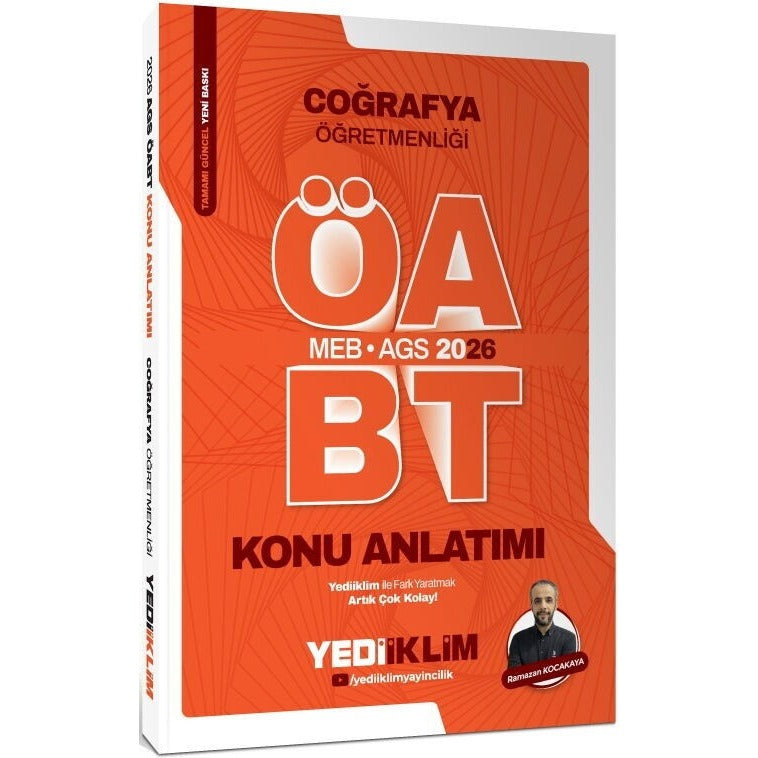 2026 MEB AGS ÖABT Coğrafya Öğretmenliği Konu Anlatımı | Yediiklim Yayınları (Ciltsiz)