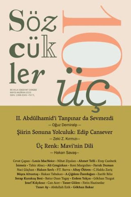 Sözcükler Dergisi 103. Sayı (Mayıs-Haziran 2023) | Sözcükler Yayınları (Ciltsiz)