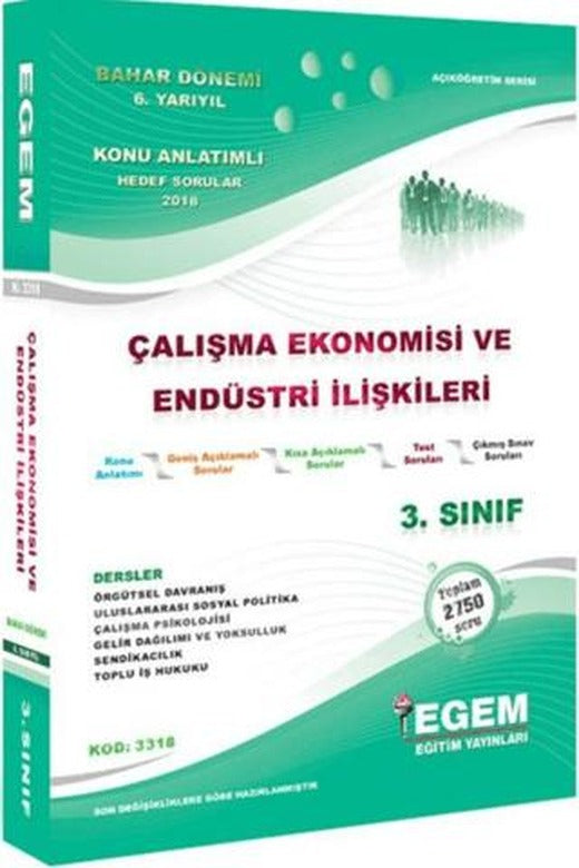 3. Sınıf Çalışma Ekonomisi ve Endüstri İlişkileri Konu Anlatımlı Soru Bankası