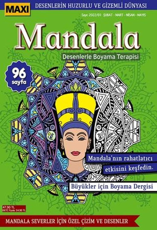 Maxi Mandala Desenlerle Boyama Terapisi 6 | Maxi Yayıncılık (Ciltsiz)