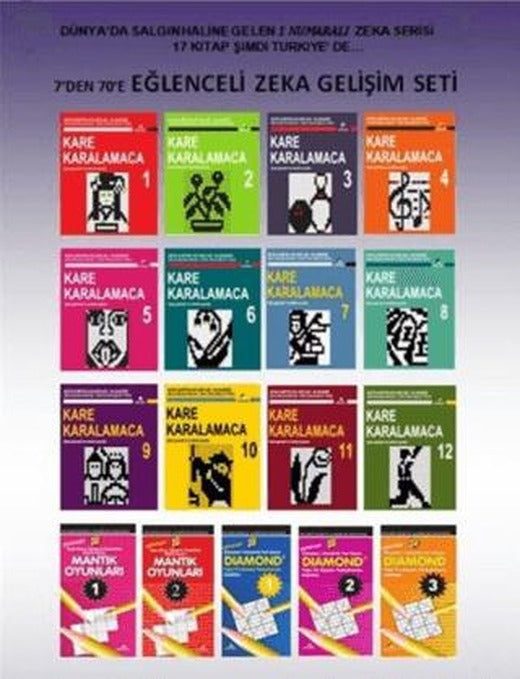 7’den 70’e Eğlenceli Zeka Gelişimi Seti (17 Kitap Takım)