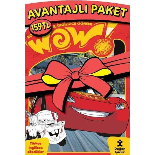 Disney Arabalar 2'si Bir Arada Avantajlı Paket - Türkçe İngilice Sözcükler | Doğan Çocuk (İnce Kapak)