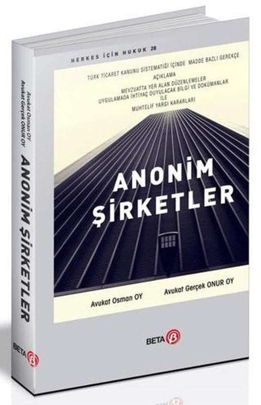 Anonim Şirketler | Beta Yayınevi (Ciltsiz)