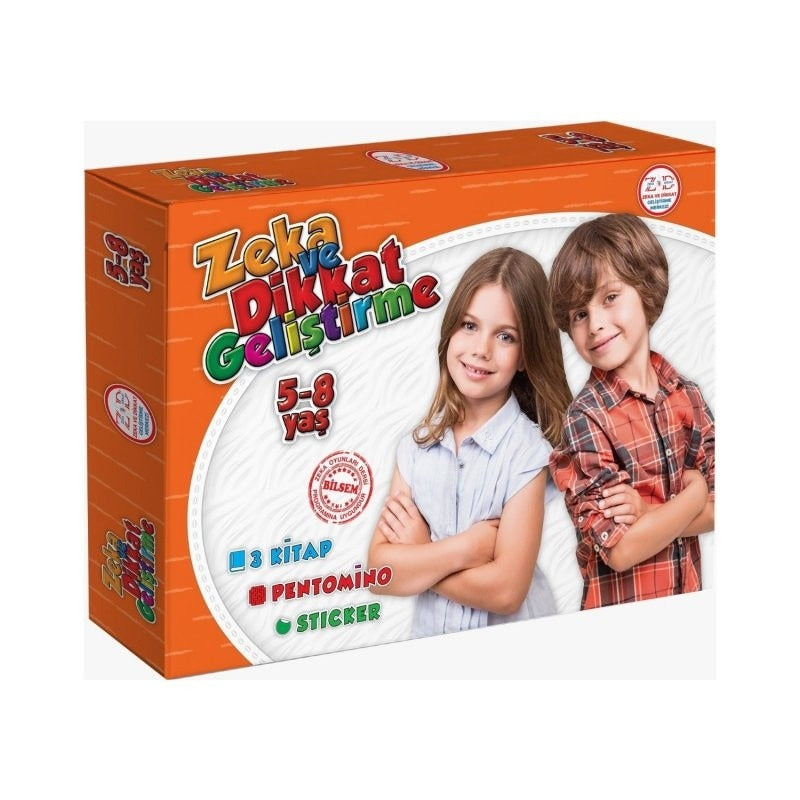 5-8 Yaş Zeka ve Dikkat Geliştirme Seti (Zeka Testleri, Okul ve Sınav Başarısı, Düşünme Becerileri, Problem Çözme)