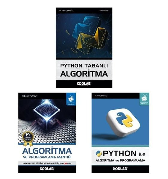 Algoritma Başlangıç Seti - 3 Kitap Takım | Kodlab (İnce Kapak)