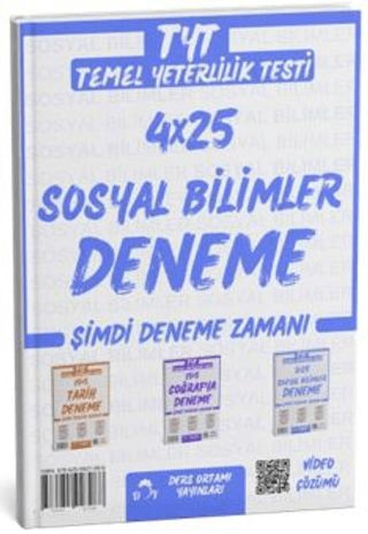 2025 TYT Sosyal Bilimler 4 Deneme Tamamı Video Çözümlü | Ders Ortamı Yayınları (Ciltsiz)