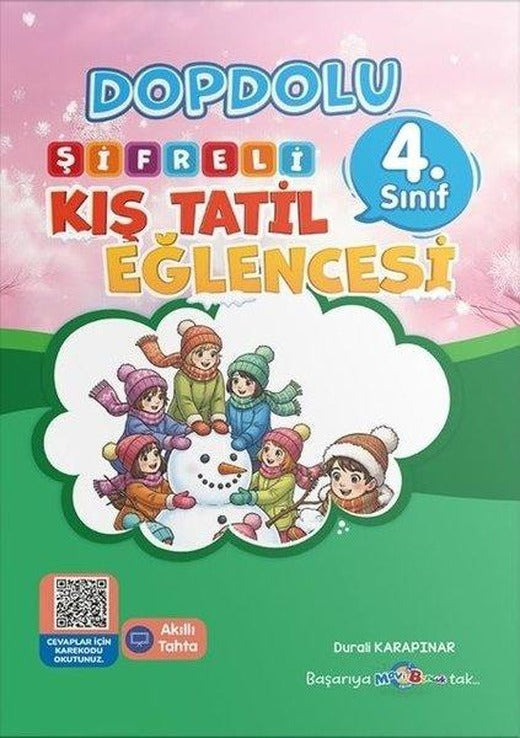 4. Sınıf Mavi Boncuk Şifreli Kış Tatil Eğlencesi | Mavi Boncuk Eğitim (İnce Kapak)