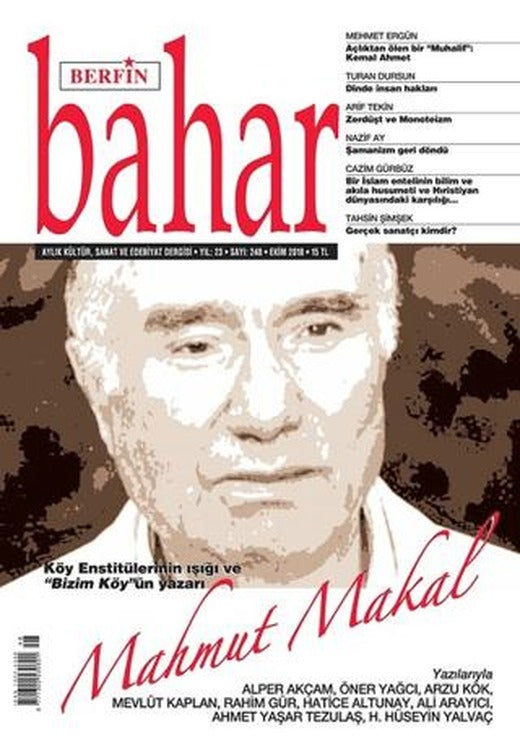 Berfin Bahar Aylık Kültür Sanat ve Edebiyat Dergisi Sayı: 248 Ekim 2018 | Berfin Bahar Dergisi (Ciltsiz)