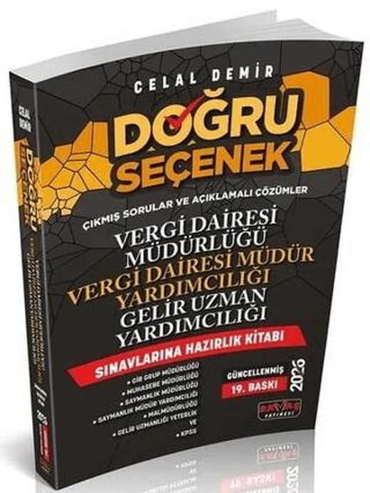2026 Doğru Seçenek Vergi Dairesi Müdür ve Yardımcılığı, Gelir Uzman Yardımcılığı Konu Anlatımlı Hazırlık Kitabı | Savaş Yayınevi (Ciltsiz)