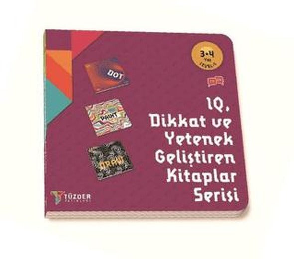 IQ Dİkkat ve Yetenek Geliştiren Kitaplar Serisi 3-4 Yaş Level 1 (3 Kitap Takım)