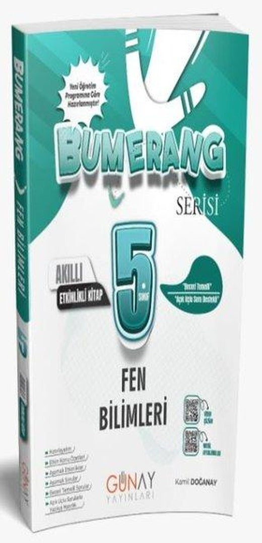 5. Sınıf Bumerang Etkinlikli Fen Bilimleri | Günay Yayıncılık (İnce Kapak)
