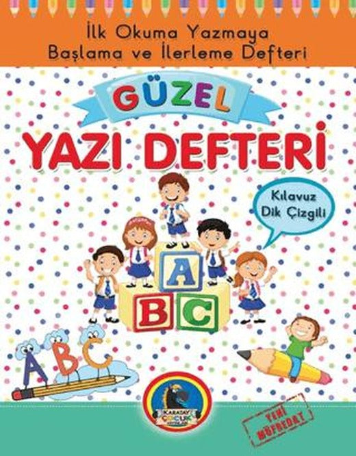 Güzel Yazı Defteri - Kılavuz Dik Çizgili - Büyük Boy
