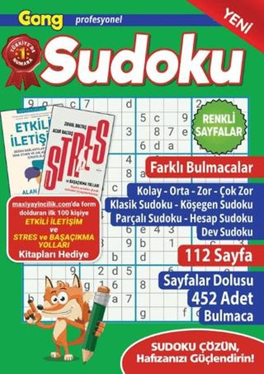 Gong Profesyonel Sudoku 24 | Maxi Yayıncılık (Ciltsiz)
