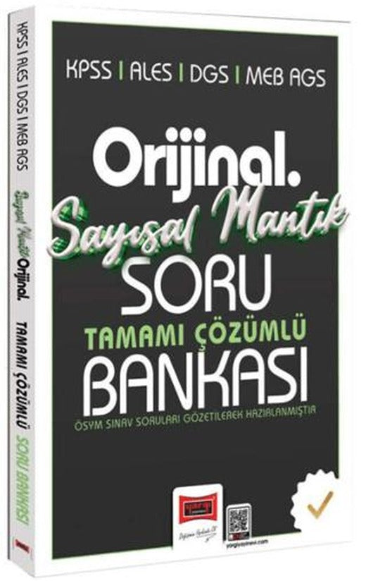KPSS ALES DGS MEB-AGS Orijinal Sayısal Mantık Tamamı Çözümlü Soru Bankası