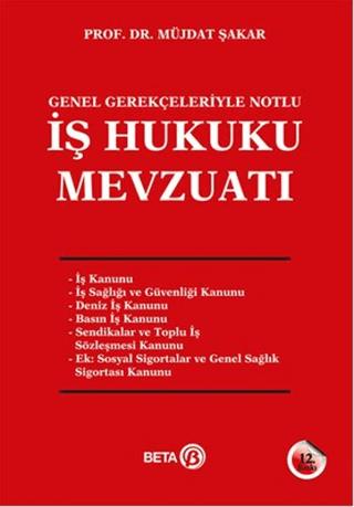 İş Hukuku Mevzuatı | Beta Yayınevi (Ciltsiz) - Resim 1