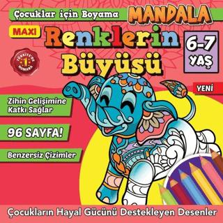 Maxi Renklerin Büyüsü Çocuklar İçin Boyama 8 | Maxi Yayıncılık (Ciltsiz) - Resim 1
