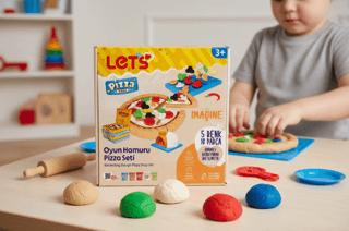 Let's Oyun Hamuru Pizza Seti | Lets - Resim 1