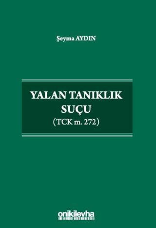 Yalan Tanıklık Suçu | On İki Levha Yayınları (Ciltsiz) - Resim 1