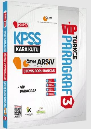 2026 KPSS Türkçenin Kara Kutusu Paragraf 3 VİP ÖSYM Çıkmış Soru Havuzu Bankası Dijital Çözümlü