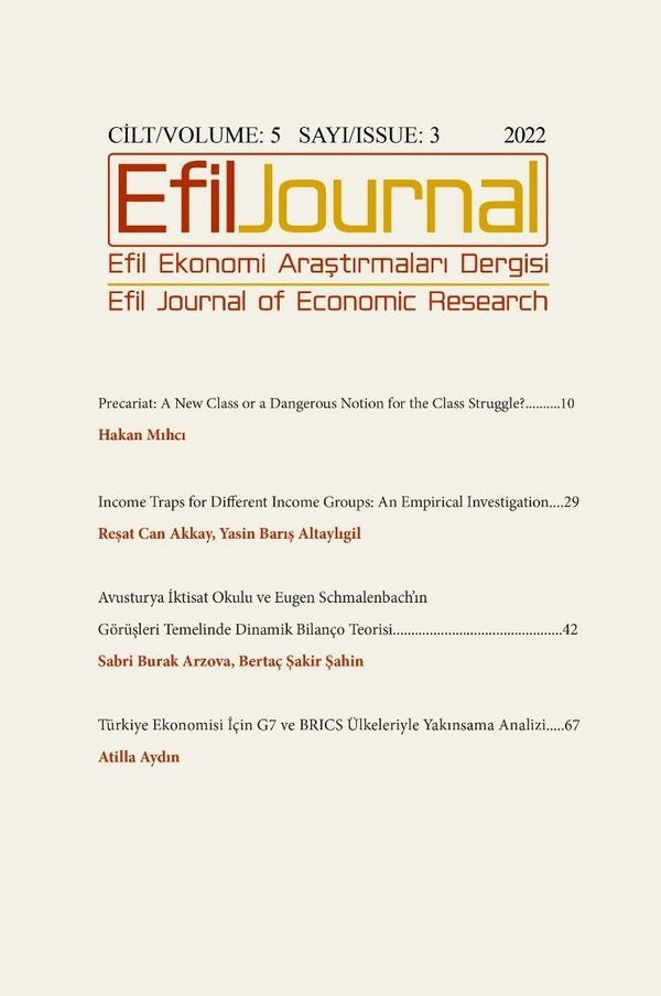 Efil Ekonomi Araştırmaları Dergisi Cilt: 5 Sayı: 3 | Efil Journal Dergisi (Ciltsiz)