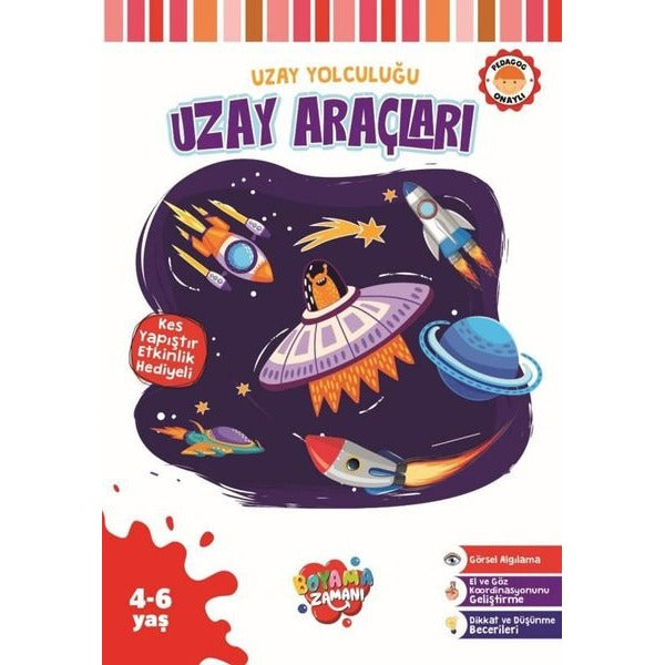 Uzay Yolculuğu Serisi –Uzay Araçları | Boyama Zamanı (Ciltsiz)