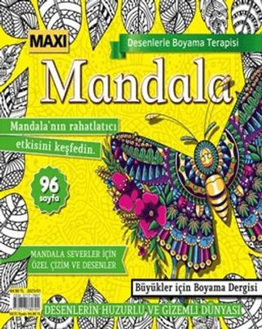 Maxi Mandala Desenlerle Boyama Terapisi 9 | Maxi Yayıncılık (Ciltsiz)