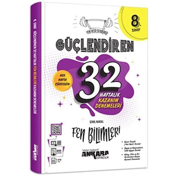 8. Sınıf Fen Bilimleri Güçlendiren 32 Haftalık Kazanım Denemeleri