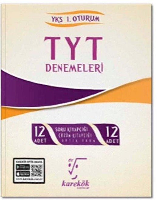TYT 12'li Deneme YKS 1.Oturum | Karekök Eğitim Yayın (İnce Kapak)
