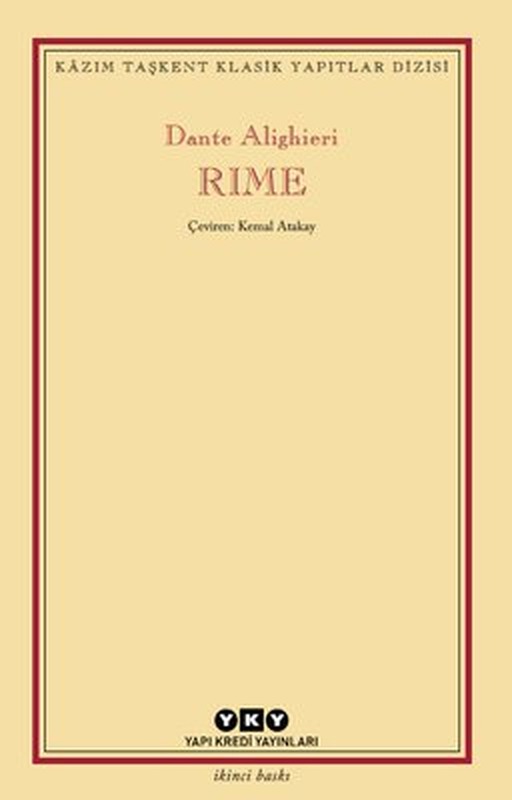 Rıme - Kazım Taşkent Yapıtlar Dizisi | Yapı Kredi Yayınları