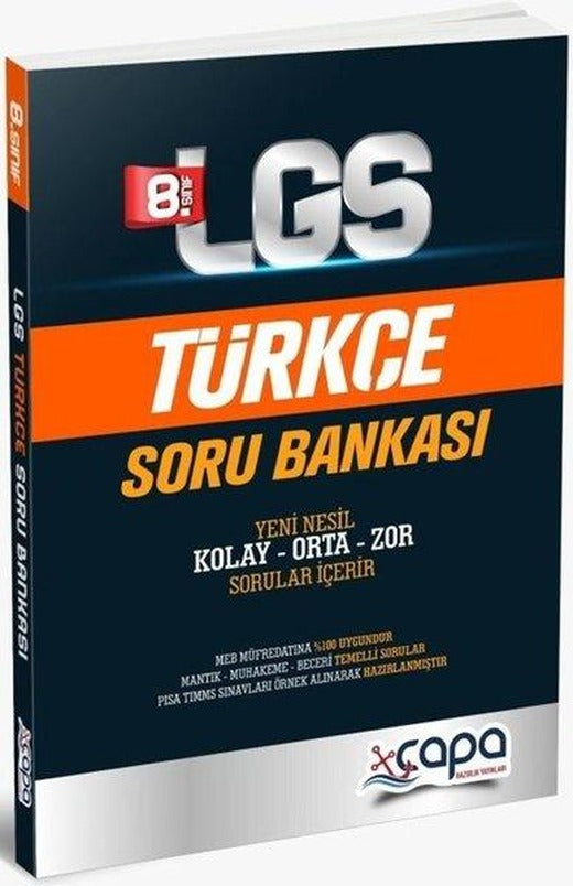 8. Sınıf Türkçe Soru Bankası | Çapa Yayınları (İnce Kapak)