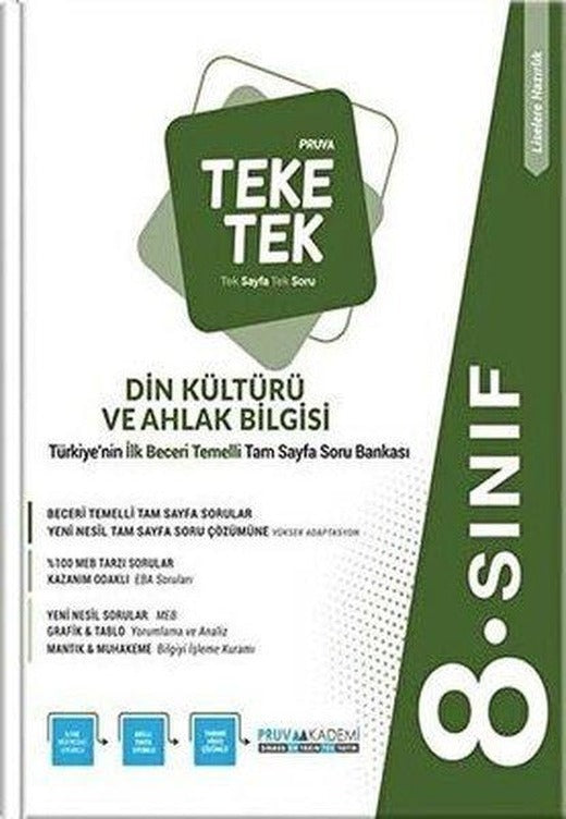 8. Sınıf Din Kültürü ve Ahlak Bilgisi Teke Tek Soru Bankası