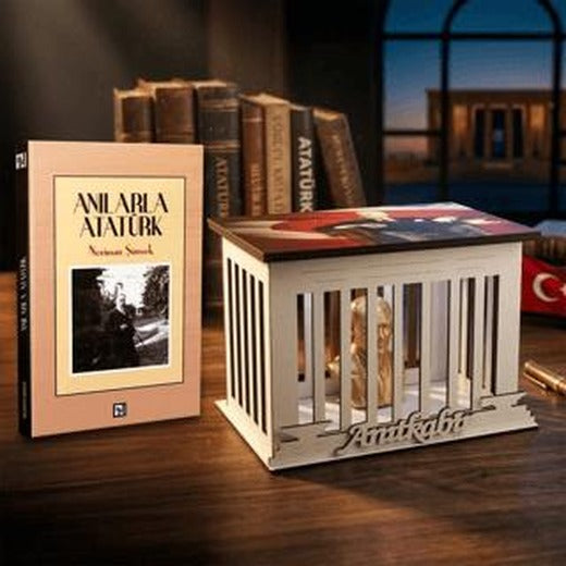 Anılarla Atatürk ve Atatürk Büstlü Ahşap Anıtkabir Işıklı Maket | Halk Kitabevi (Ciltsiz)