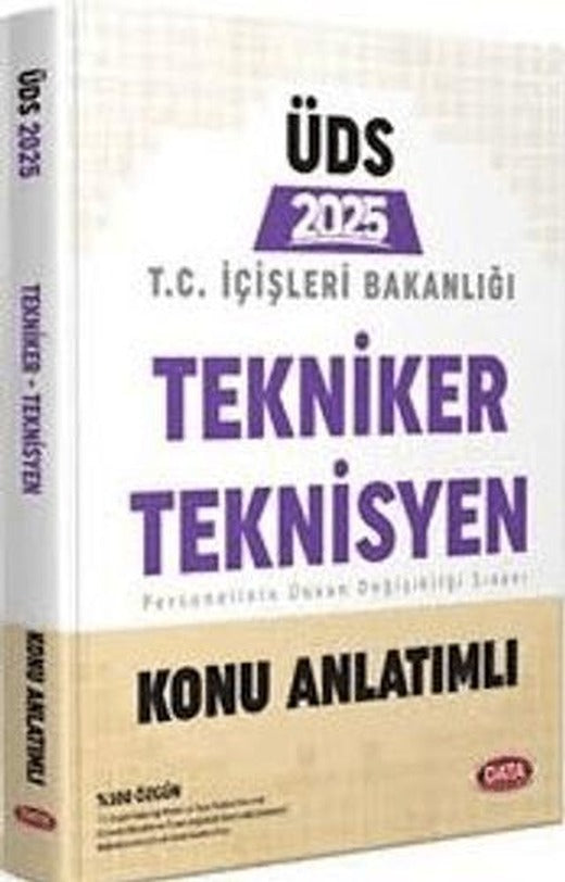 2025 T.C. İçişleri Bakanlığı Tekniker - Teknisyen GYS - ÜDS Konu Anlatımlı | Data Yayınları (Ciltsiz)