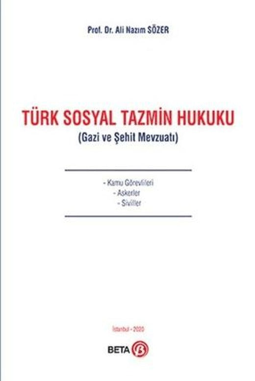 Türk Sosyal Tazmin Hukuku | Beta Yayınevi (Ciltsiz)