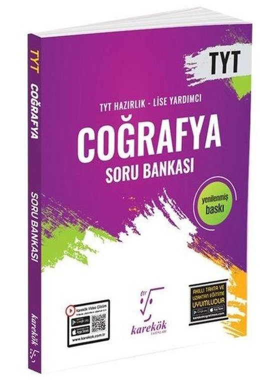 TYT Coğrafya Soru Bankası | Karekök Eğitim Yayın (İnce Kapak)
