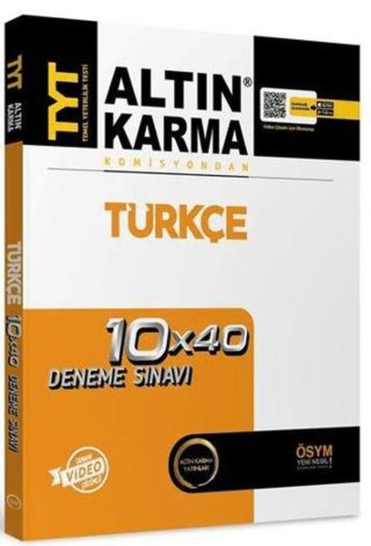 TYT Türkçe 10 x 40 Deneme Sınavı | Altın Karma Yayınları (Ciltsiz)
