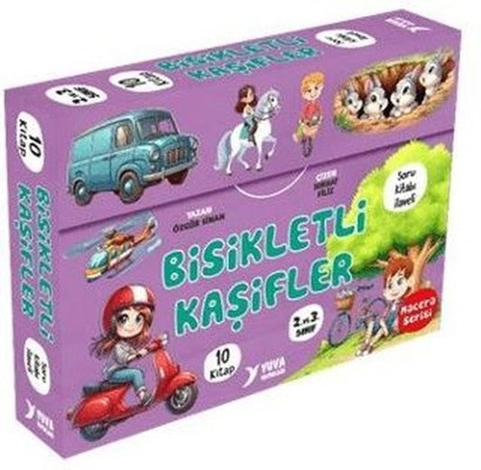 2. ve 3. Sınıf Bisikletli Kaşifler Serisi Seti-10 Kitap Takım | Yuva (İnce Kapak)