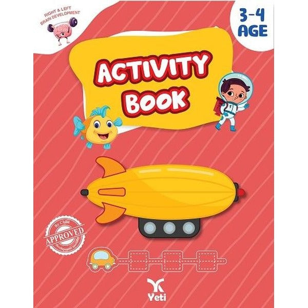 Activity Book- 3- 4 Age | Yeti Kitap