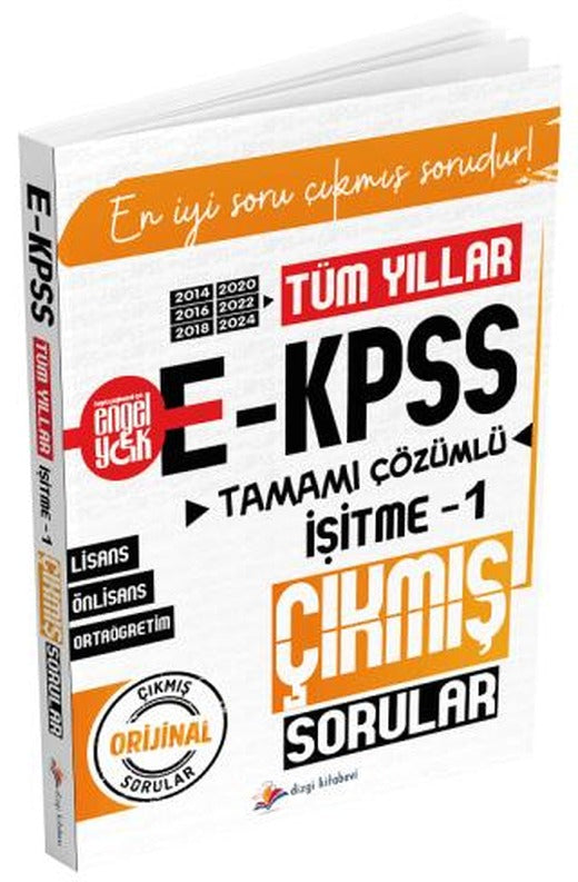 2026 E-KPSS İşitme - 1 Çıkmış Sorular Tüm Yıllar Çözümlü | Dizgi Kitap (Ciltsiz)