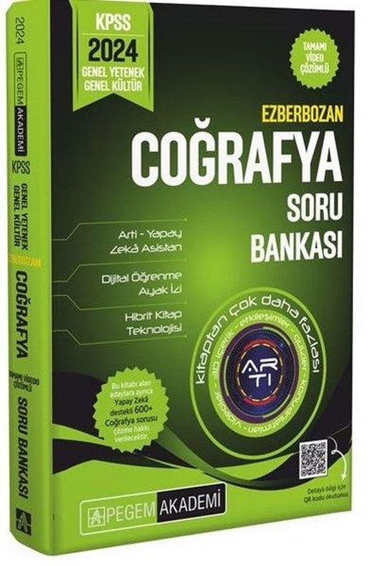2024 KPSS Ezberbozan Genel Yetenek Genel Kültür Coğrafya Soru Bankası | Pegem Akademi Yayıncılık (İnce Kapak)