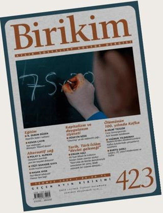 Birikim Aylık Sosyalist Kültür Dergisi Sayı: 423 Temmuz 2024 | Birikim Yayınları (Ciltsiz)