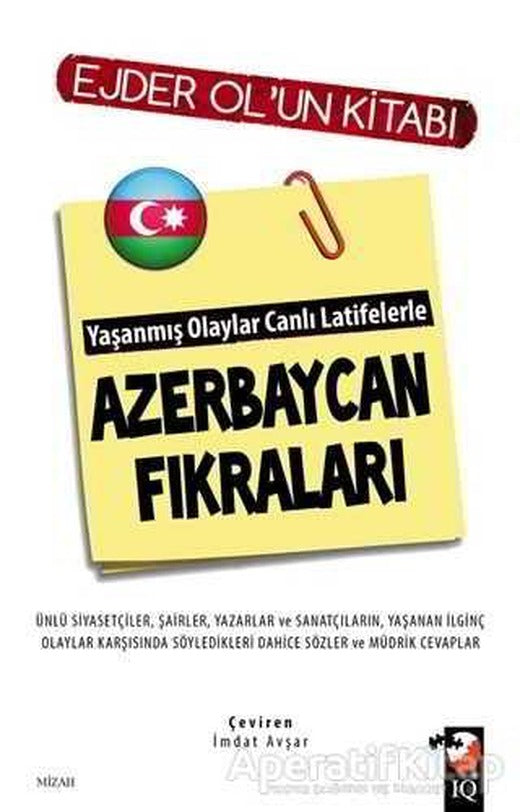 Yaşanmış Olaylar Canlı Latifelerle Azerbaycan Fıkraları - Ejder Ol - IQ Kültür Sanat Yayıncılık | IQ Kültür Sanat Yayıncılık