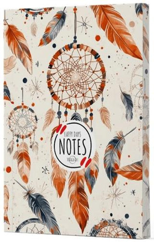 Tüy 5 - Yan Boyamalı Çizgili Defter | Vivago Art